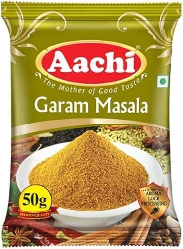 Aachi Masala - Garam, Pouch - Cumin, Fenugreek, Cardamom, Powder, 50 Gm