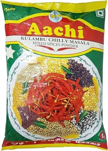 Aachi Mixed Spices Powder - Kulambu Chilly Masala, 500G Pack, Vegetable Masala