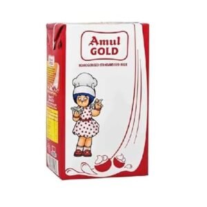 Amul Gold Milk Homogenized Standardized, 1 Litre Carton