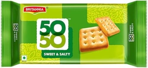 Britannia 50-50 Biscuits - Sweet & Salty 200g