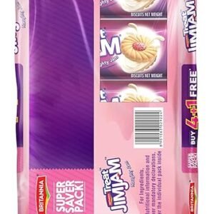 Britannia Biscuits - Jim Jam, (4+1)x100g Combo Pack