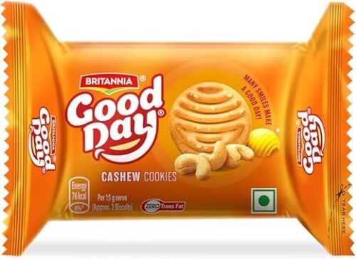 Britannia Good Day Cashew Cookies, 52.5g / 60g/53g +15g EXTRA =68g (Weight May Vary)