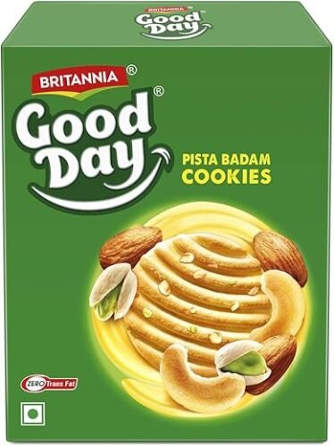 Britannia Good Day Pista Badam Cookies Pouch, 250 g