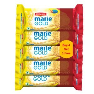 Britannia Marie Gold Marie Gold Biscuits Pouch, 468g +117g extra or 480g+120g (Weight May Vary)