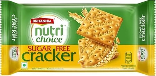 Britannia NutriChoice Sugar Free Cracker Biscuits Pouch, 300 g