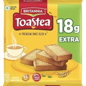 Britannia Toastea Premium Bake Rusk with goodness of Elaichi, Sooji & Wheat, 183g