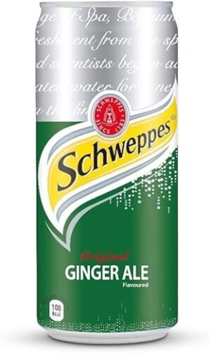 Coca-Cola Schweppes Ginger Ale Can, 300 Ml (Pack Of 24)