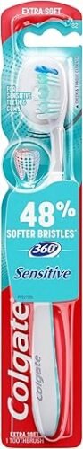 Colgate 360 Enamel Health Extra Soft Toothbrush for Sensitive Teeth (1 Pack)