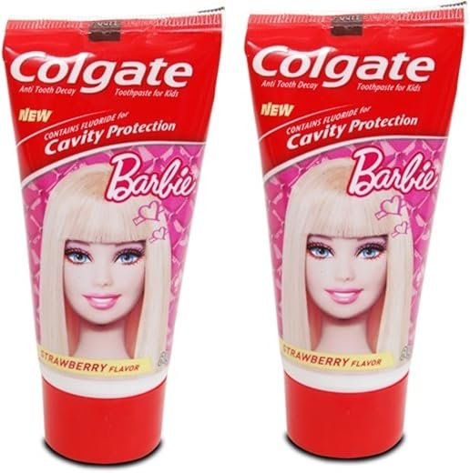 Colgate Kids Barbie Red Toothpaste - 80 G (Pack Of 2)