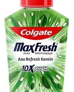 Colgate Maxfresh Plax Antibacterial Mouthwash, 24/7 Fresh Breath with Natural tea extracts, Alcohol Free Mouth Wash Liquid for Bad Breath - 250ml Fresh Tea (Complete Oral Care)