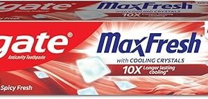 Colgate MaxFresh Toothpaste, Red Gel Tooth Paste with Menthol for Super Fresh Breath, 70g (Spicy Fresh)