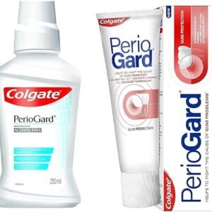 Colgate PerioGard Gum Protection Toothpaste 90g and MouthWash 250ml Helps Fight Plaque Bacteria Dual active Formula Helps To Keep Gums Healthy