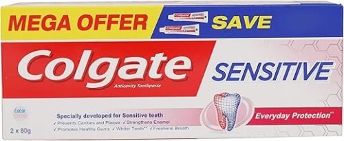 Colgate Sensitive Anticavity Toothpaste - 80g (Everyday Protection)