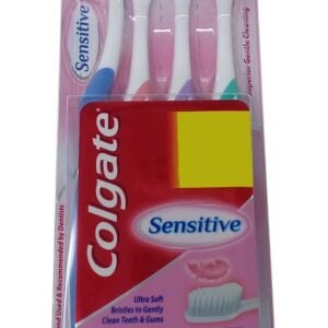 Colgate sensitive Manual Toothbrushes for adults - Ultra Soft, 4 Pieces Pack, Multicolor