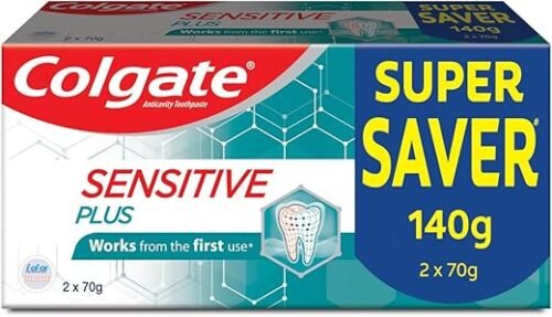 Colgate Sensitive Plus Toothpaste, Tooth Paste With Pro Argin Formula for Sensitivity Relief, 140gm (Combo Pack Offer)