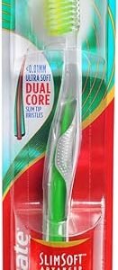 Colgate Slim Soft Advanced, Ultra Soft Manual Toothbrush For Adult, Multi Colour - 1 Pc