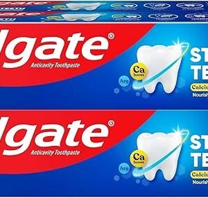 Colgate Strong Teeth, 700g, India’s No: 1 Toothpaste Brand, Calcium-boost Tooth Paste for 2X Stronger Teeth, Whitens Teeth, Fresh Breath & Prevents Cavities (Combo Pack Offer)