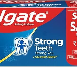 Colgate Strong Teeth, 800G (Combo Pack, Free), India'S No: 1 Toothpaste Brand, Calcium-Boost For 2X Stronger Teeth, Prevents Cavities, Whitens Teeth, Freshens Breath