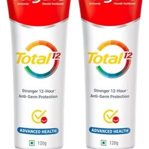 Colgate Total 120 gm + 120 gm (240 gm) Advanced Health Antibacterial Toothpaste, Combo Pack, Whole Mouth Health, Stronger 12-Hour Anti-Germ Protection, World's No. 1*...