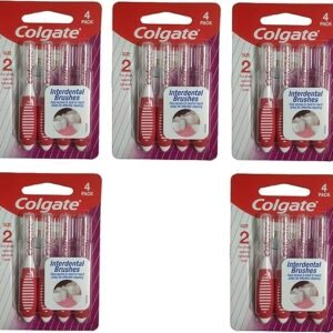 Colgate Total Interdental Brush For Improved Mouth Health (Size - 2mm For Small Spaces Between Teeth, Pack of 20)