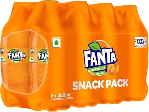 FANTA® Orange Soft Drink | PET Bottle, 250 ml (Pack of 8)