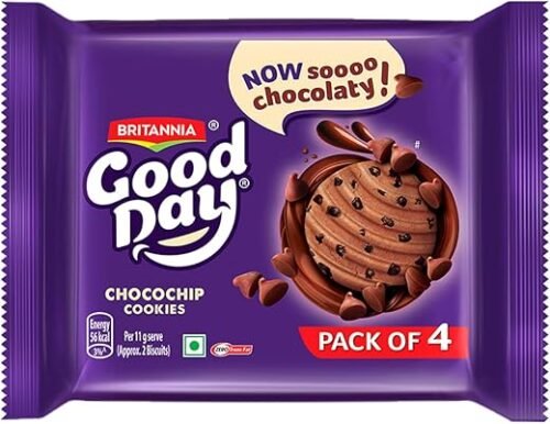 Good Day Britannia Chocochip Cookies, 100g (Pack of 4)