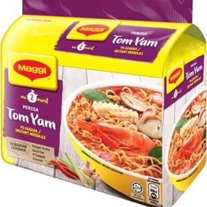 Maggie 2 Minit TOM YAM [ Tom Yam Flavor ] Noodles 400g (Imported), The Product of Malaysia