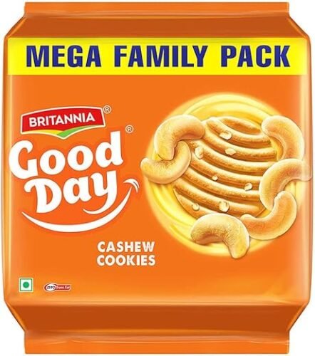 Marie Gold Britannia Good Day Cashew Cookies, 100gm (Pack of 10)