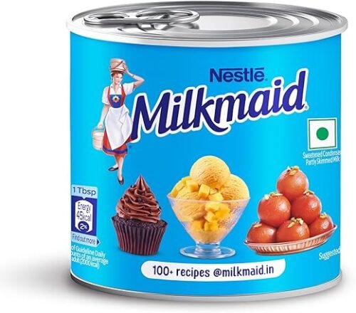 Milkmaid Nestle Partly Skimmed Sweetened Condensed Milk 380 g Tin, Liquid