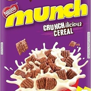 Nestlé Munch Crunchilicious Cereal | Get Set & Crunch | Breakfast Cereal | 300g Box | Chocolate (Flavor)