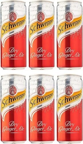 Schweppes Dry Ginger Ale, (Pack of 6) 320ml Each (IMPORTED)