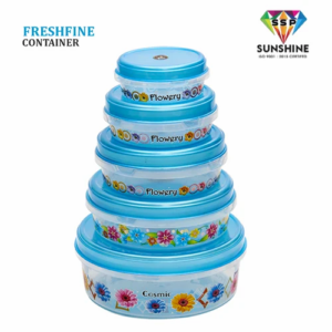 Plastic Floral Printed Container